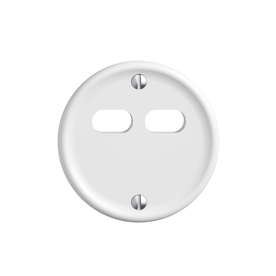 Montageset Feller STANDARDdue für Steckdose USB 18W 2×Typ C weiss