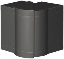 Angolo esterno tehalit regolabile p.BR 65×100mm copertura 80mm nero grafite
