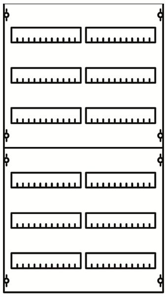 Modulo di ampliamento AMD ABB 2V23A, per distrib.CombiLine 2-campi 6-file 144UM