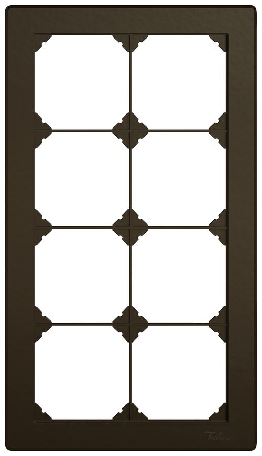 UP-Abdeckrahmen EDIZIO.liv SNAPFIX® 4×2/2×4 156×276mm br