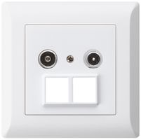 Prise multimédia ENC kallysto.line R/TV 19dB 2GHz blanc