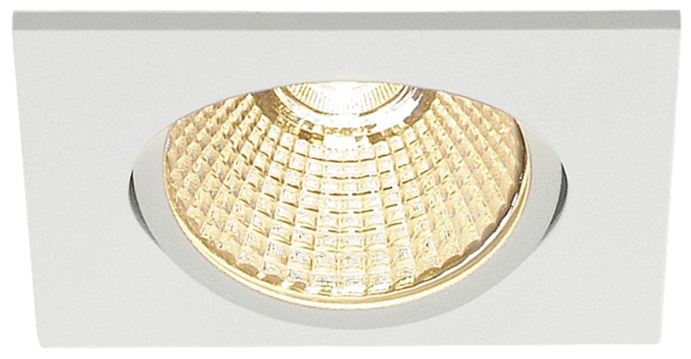 EB-LED-Downlight SLV NEW TRIA 68, 9W 800lm 3000K 38° eckig mattweiss