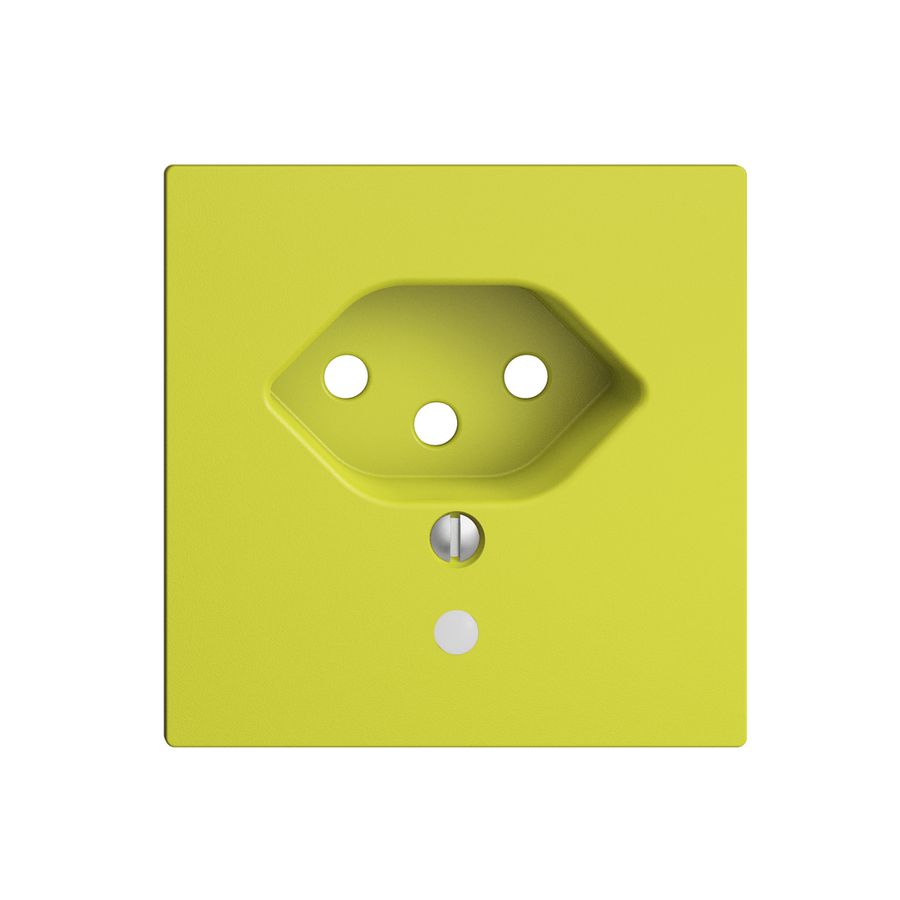 Frontplatte EDIZIOdue T13 lemon 60×60mm mit Linse