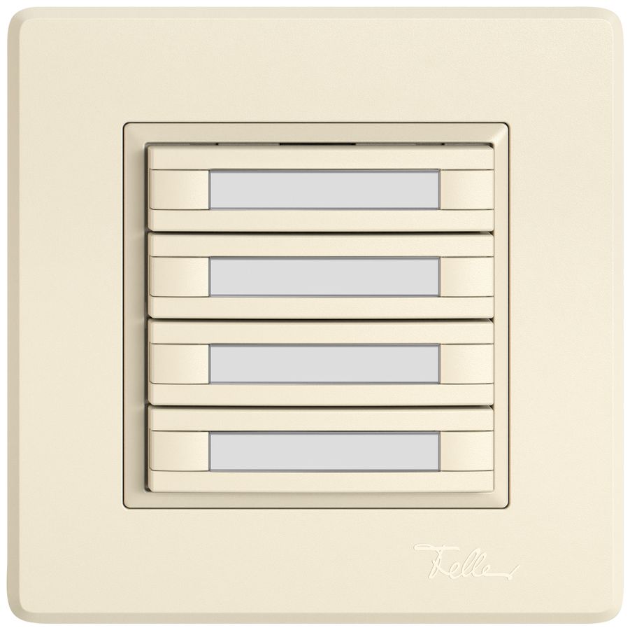 UP-Universaltaster EDIZIO.liv UNI SNAPFIX® o.LED 4× 2-Tbed.Pap.cr