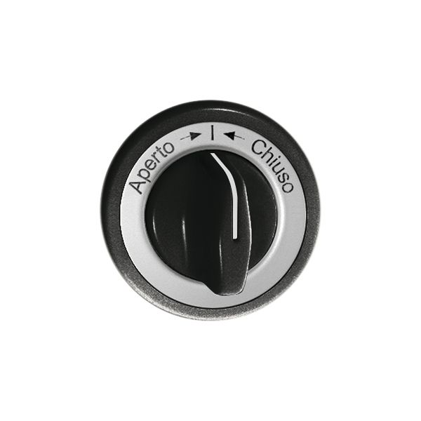 Frontset Aperto-I-Chiuso schwarz für Schwenktaster FH