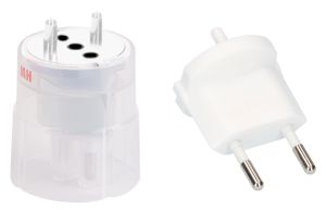 Fixadapter MH 2L 10A 230VAC Schuko/T11 CEE7/17-CH T11, weiss