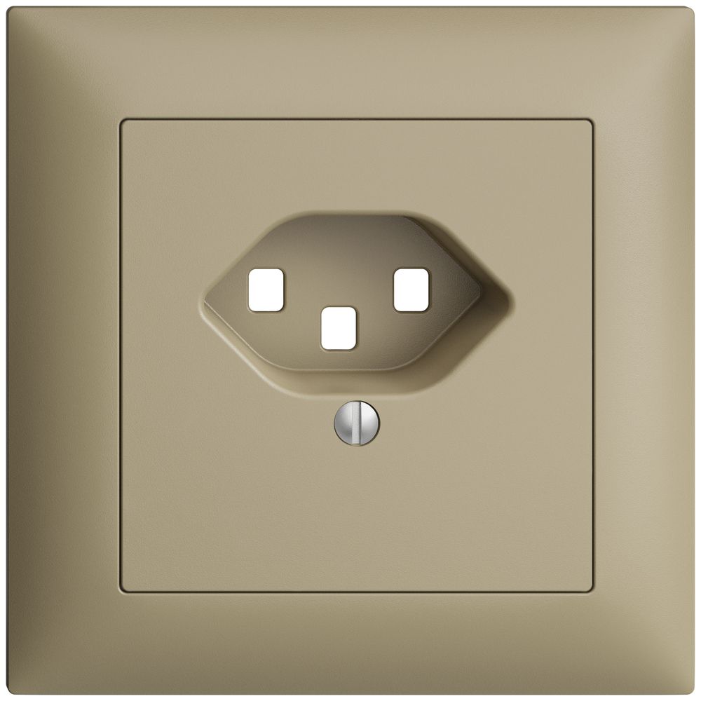 UP-Frontset EDIZIOdue sand 88×88mm 1×T23