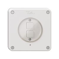 KNX-Taster 2× NEVO N.CO RGB mit Temperaturfühler weiss