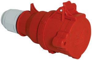 Prise mob.CEE Bals 5P 32A 400V 6h rouge IP44 nick.QC.verrouil.