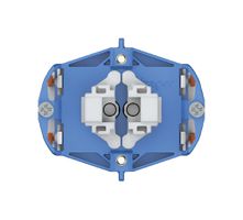 Interrupteur à poussoir lumineux Hager sch 1 (3+3) 1×LED