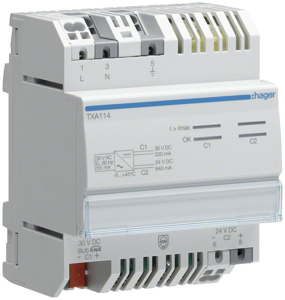 Alimentation KNX AMD Tebis 30VDC 320mA 24VDC 640mA