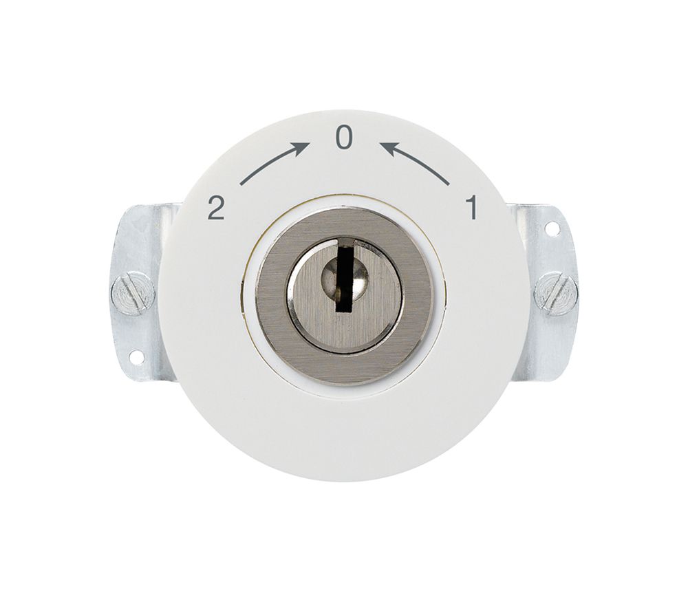 Einsatz zu Schlüsselschwenktaster basico 1L Wechsler Zylinder KABA 8 2-0-1 weiss