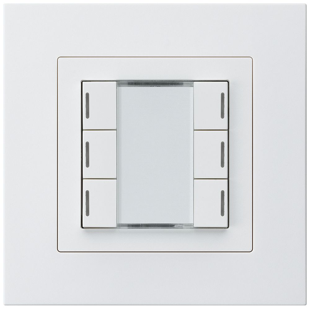 UP-Taster kallysto.pro KNX 6×RGB LED s/e-link weiss