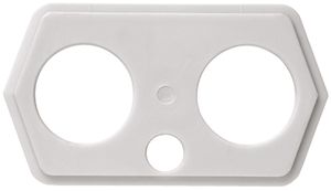 Plaque passe-câbles pour weber.hse pour haut/bas 2×M40×1.5+M16×1.5