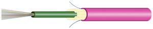 Kabel FO Universal H-LINE Cca 12×G50/125 OM4 Ø7.5mm 3000N violett