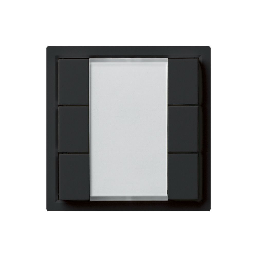 Poussoir universel ENC 6×KLA A avec LED noir