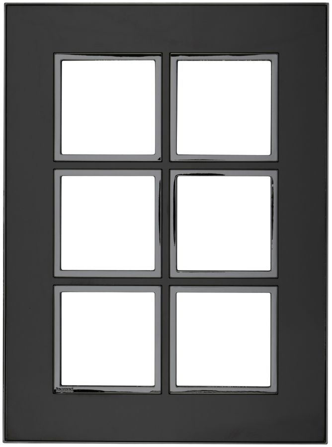 Abdeckrahmen ATO 2×3 Modul, black reflective