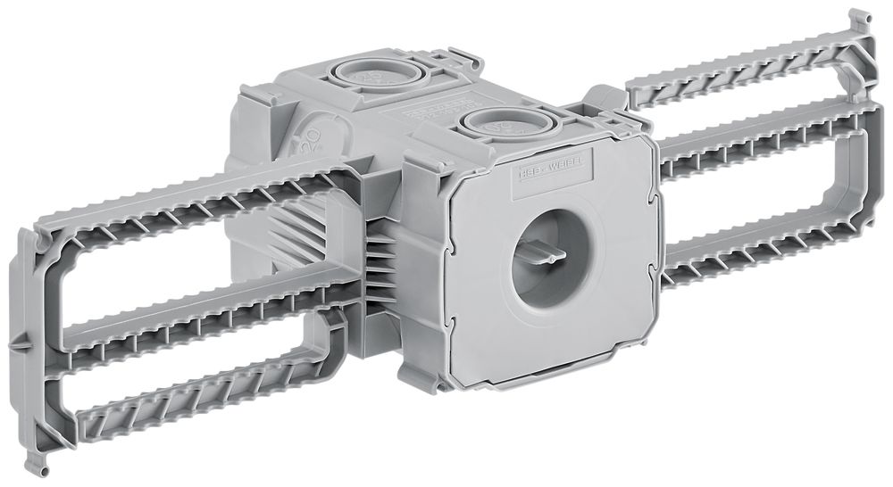 UP-Einlasskasten HSB, Fixierflügel, 77×65×90mm, M20/25/32, GDP 650°C