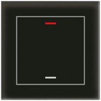 UP-Taster KNX RGBW MDT GTL-100S.02S 1T/2B Glas schwarz "neutral"