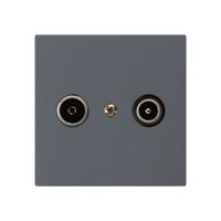 Presa di passaggio INC kallysto R/TV 14dB antracite