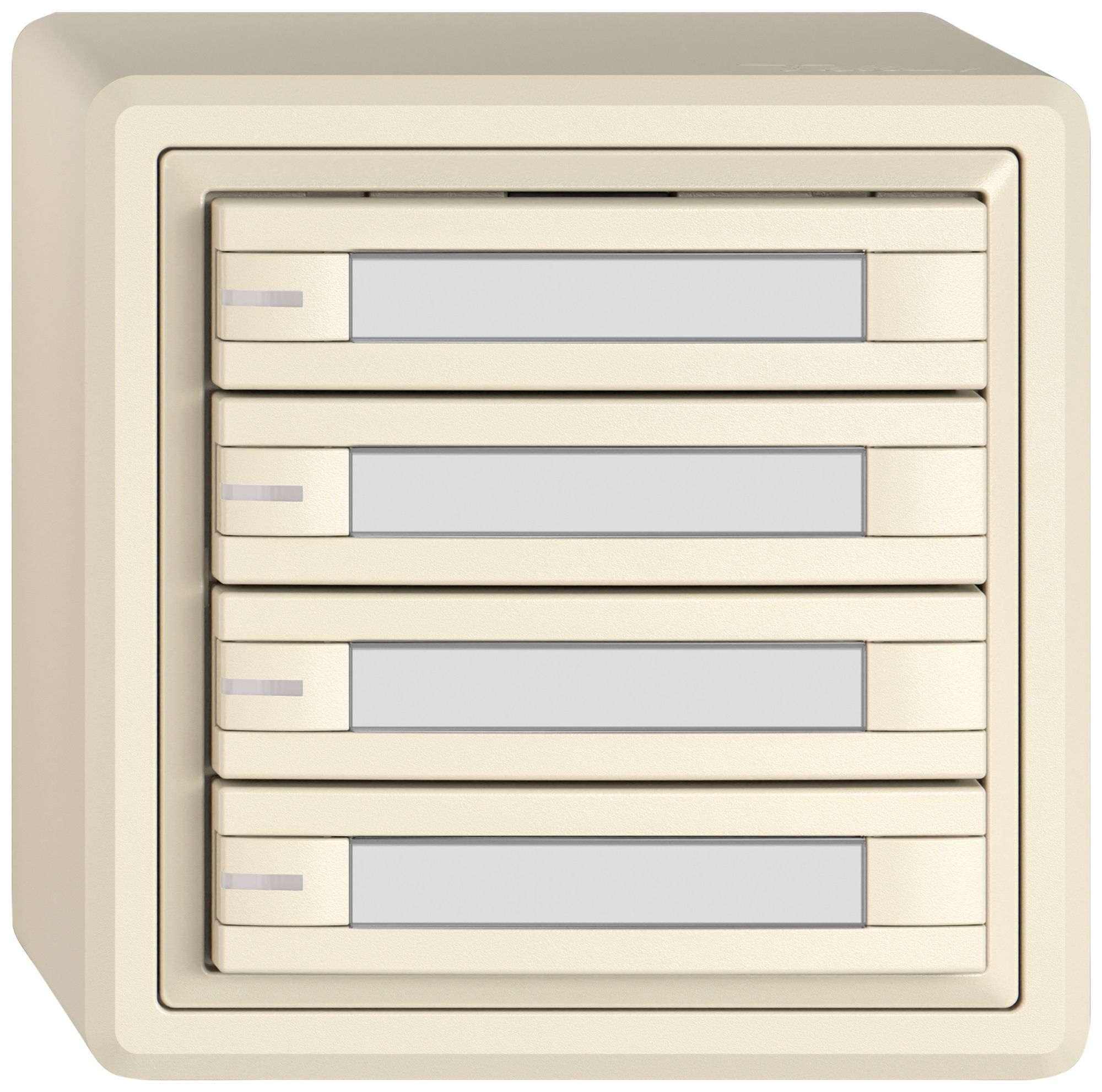 Pulsante KNX RGB AP EDIZIO.liv SNAPFIX® sensore temp.RGB-LED targ.4× com.2T cr