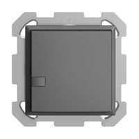 Tasto univ. INC 1×1t mors.a vite EDIZIOdue grigio scuro, senza LED