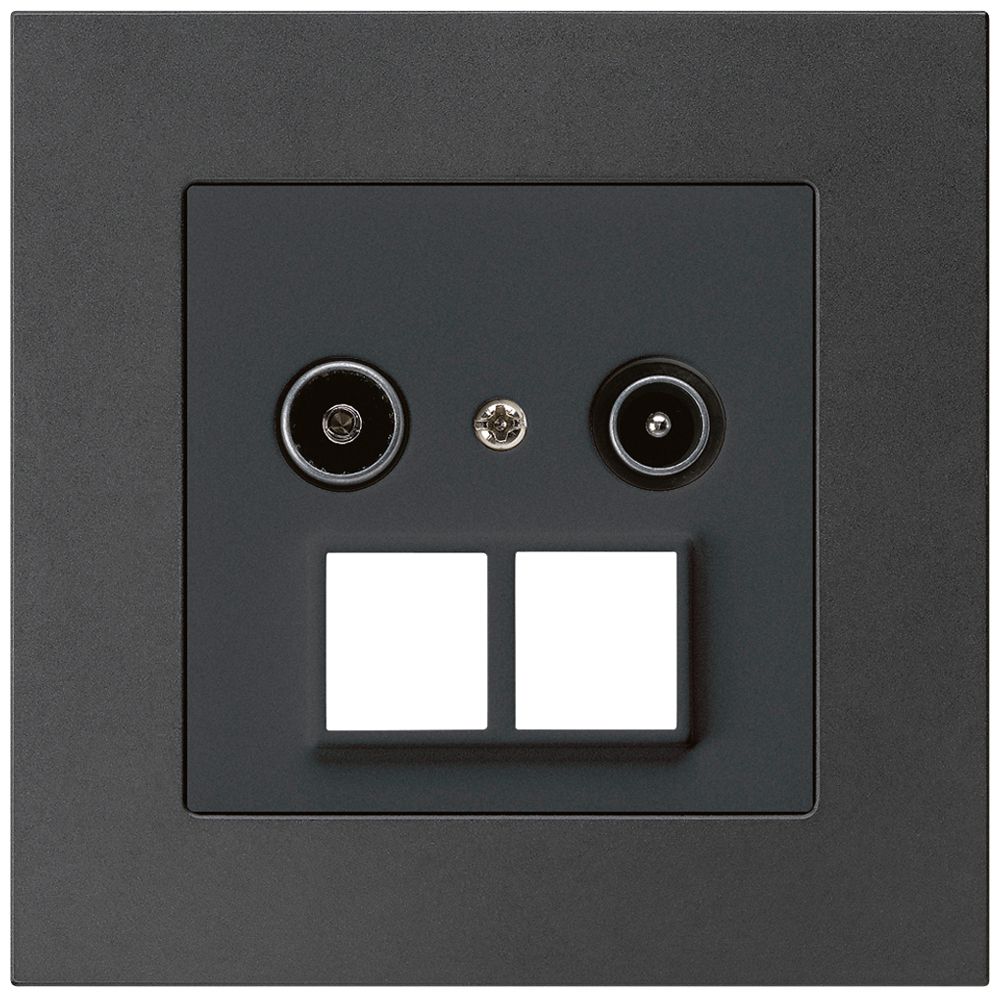 UP-Antennendose R/TV HMS kallysto.pro 19dB schwarz