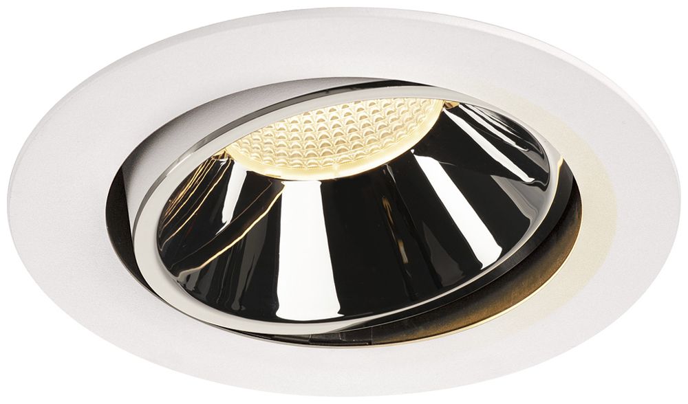 LED-Downlight SLV NUMINOS MOVE XL 37.4W 3500lm 3000K 55° DIM Ø190×118mm ws/Cr