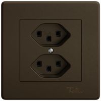 UP-Steckdose EDIZIO.liv SNAPFIX® 2×T23 br