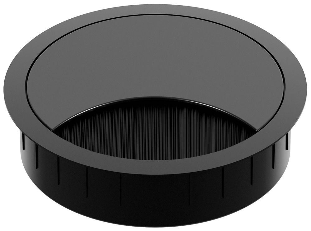 Kabelauslass BACHMANN LOOP ROUND Ø80mm Zamak schwarz