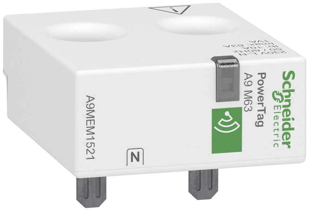 Energiesensor Schneider Electric PowerTag M drahtlos 1PN oben max.63A