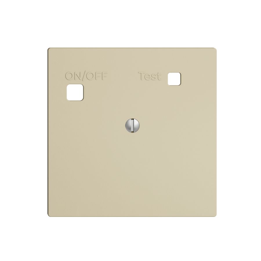 Frontset EDIZIOdue zu FI-Steckdose F, blind, vanille