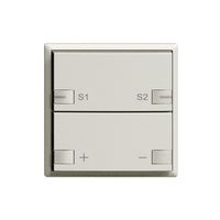 UP-Taster ZEP Universaldimmer Szene 1K/2T EDIZIOdue hellgrau