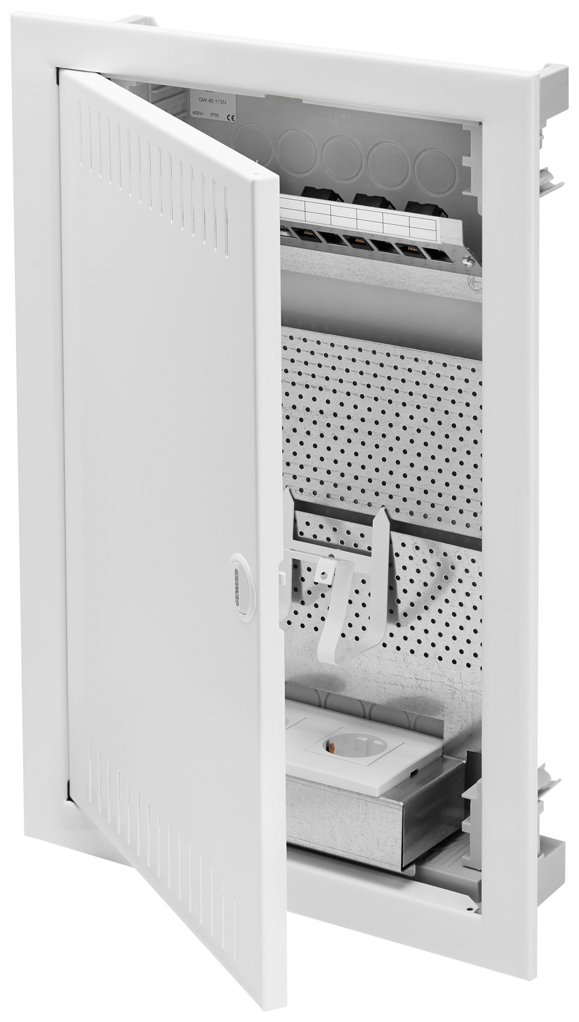 Panneau de distribution Gewiss 40 CDm 3 rangées 12UM porte IP40 368×568×93mm