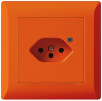 UP-Steckdose Hager kallysto.line 1×T13 beleuchtet C orange