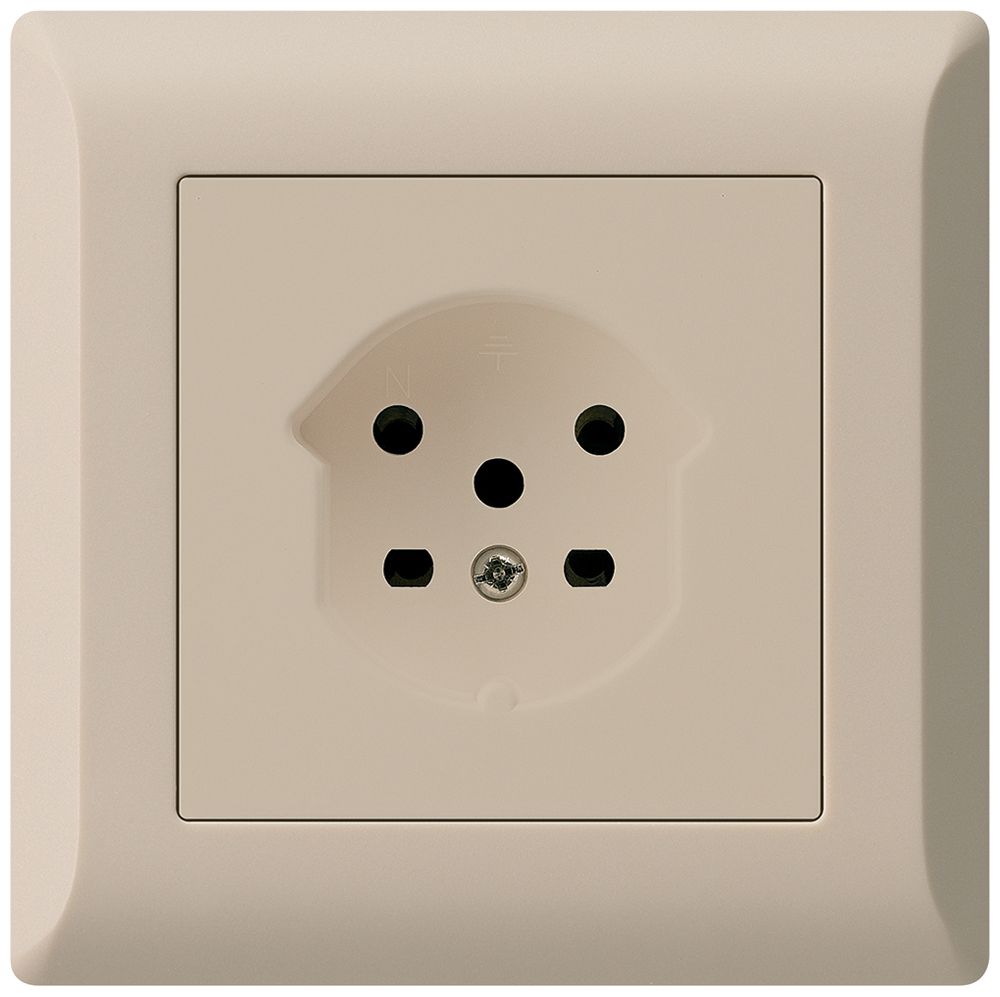 Prise ENC kallysto.line T15 beige bornes à vis