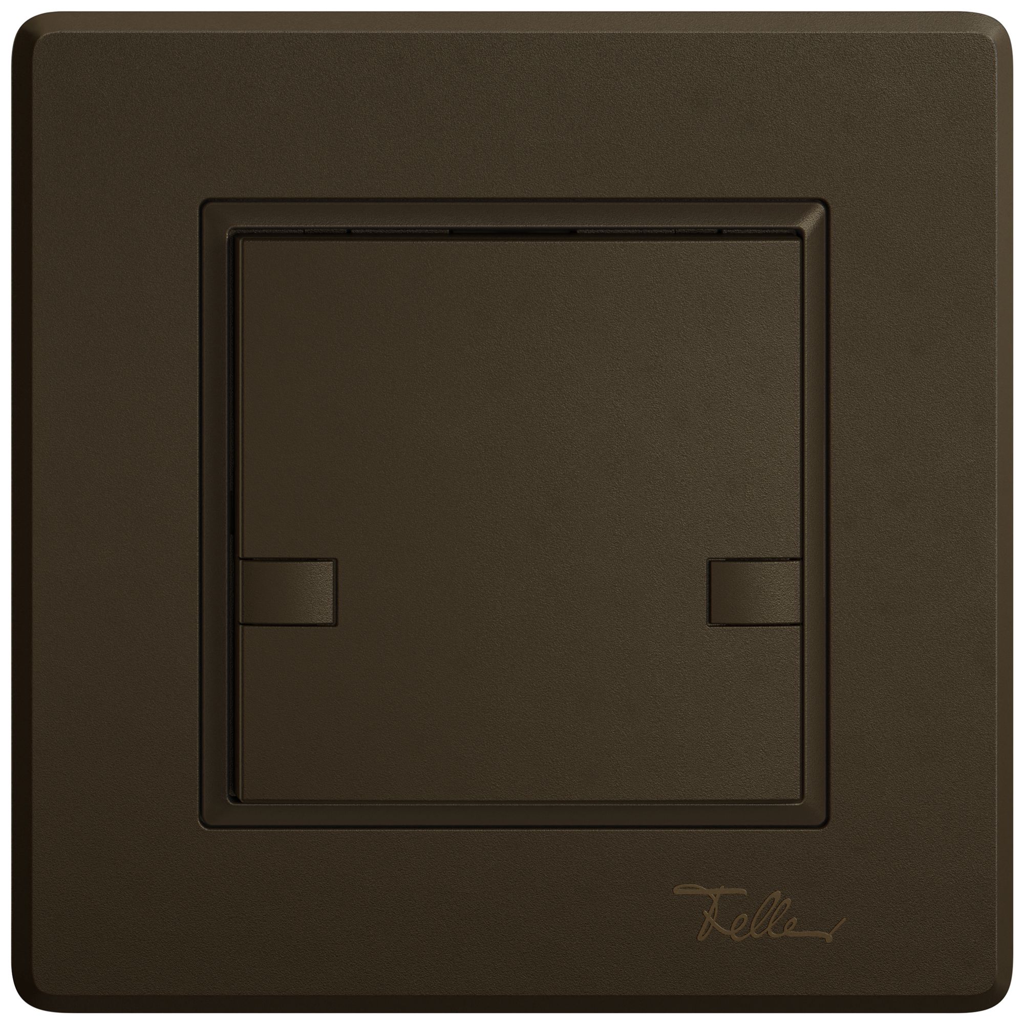 Poussoir KNX RGB ENC EDIZIO.liv SNAPFIX® capteur temp.s.LED 1× comm.2T br