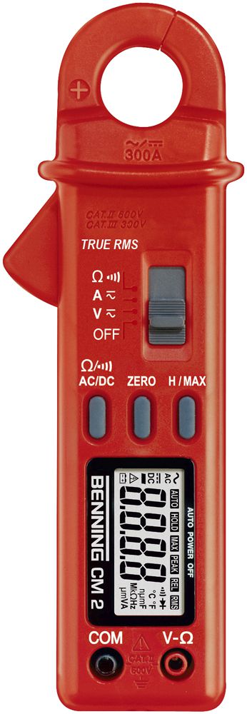 Stromzange Benning CM 2 600VUC 300A 40MΩ Cat III 600V