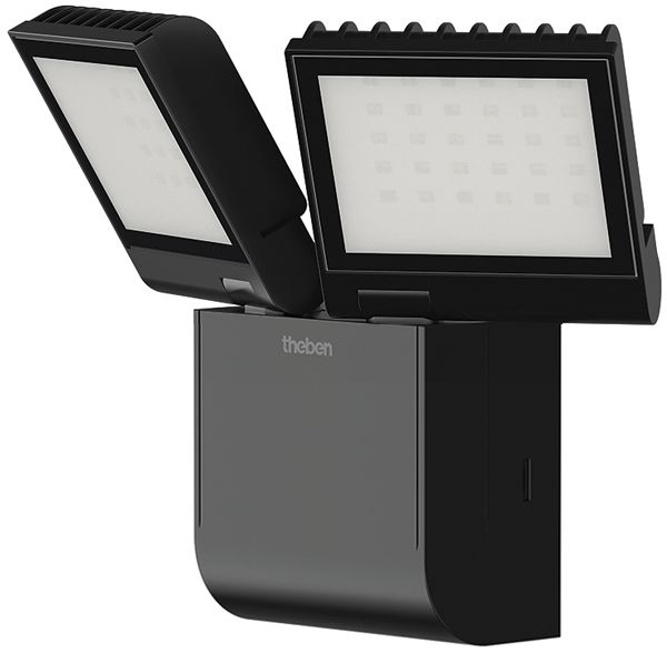 Projecteur LED theLeda S 17W 2×900lm 4000K noir IP55