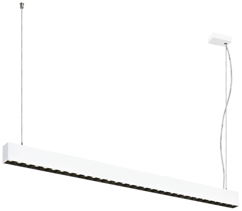 LED-Pendelleuchte SLV GLENOS PRO 60W 7800lm 4000K DALI 1285mm weiss