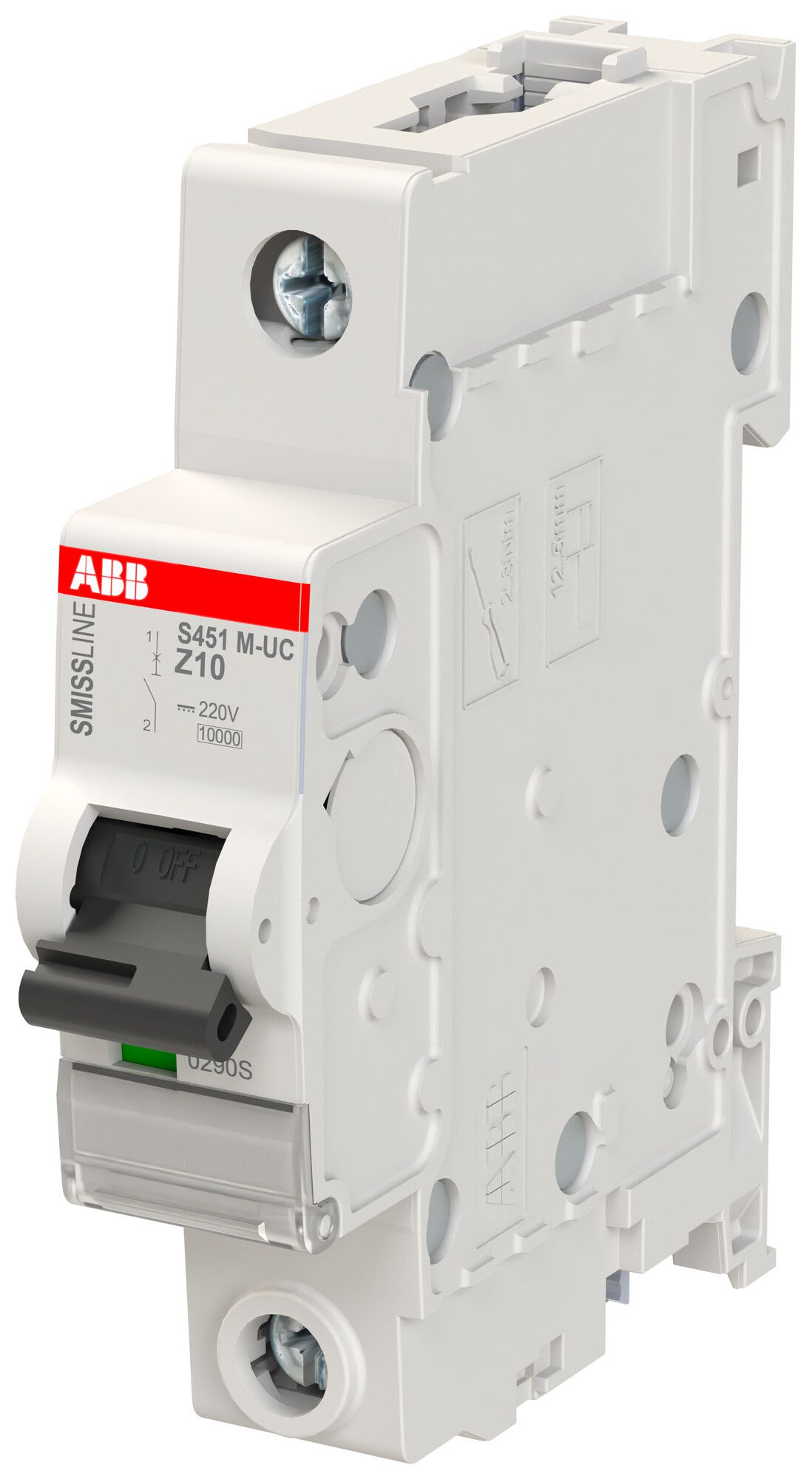 LS-Schalter SMISSLINE CLASSIC UCZ 1×10A 10kA