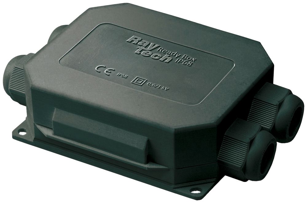 Abzweigdose Raytech READYBOX-N, m.Gel, 4 Eingängen, Klemmen&Kabelverschr., IP68