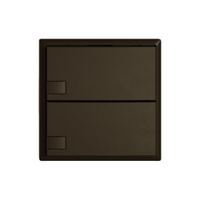 KNX-Taster RGB EDIZIO.liv SNAPFIX® Temperaturfüh.o.LED 2×Taste 1-Tbed.br