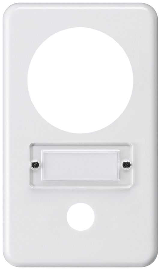 Abdeckplatte basico Gr.I-I weiss Ø58mm+Sonnerie