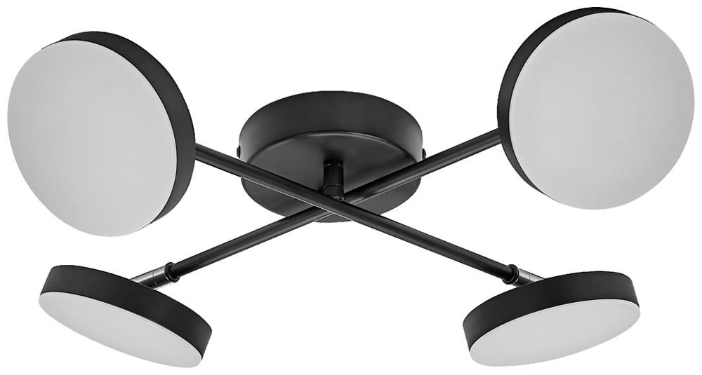 Spot LED LEDVANCE Decor Moon Cross 21W 1120lm 830 482×482×92mm noir 4×spot