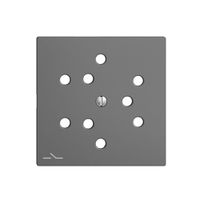 Frontplatte EDIZIOdue 3×T12 1×S dunkelgrau