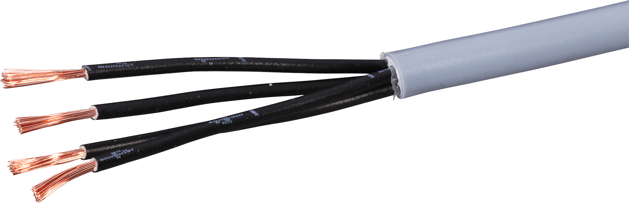 Steuerkabel LiYY 4×1mm² nummeriert grau