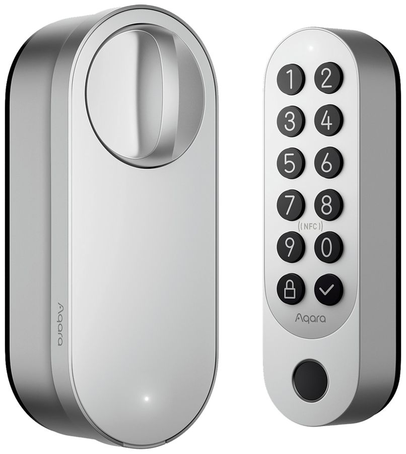 RF-Türschlossantrieb Aqara EL-D02DS Thread/Bluetooth/NFC silber