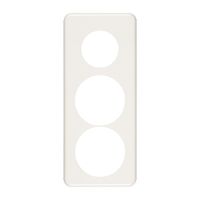 Placca di copertura 3×1 43 +58+58 bianco