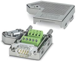 Spina D-Sub 9L maschille schermata con morsetto a vite